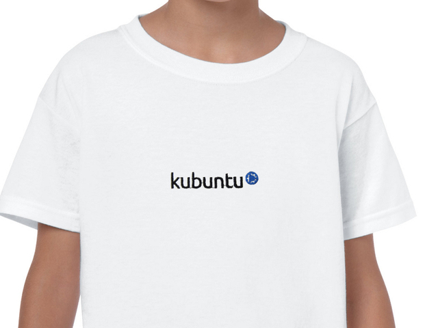 Fehér Kubuntu gyermek póló