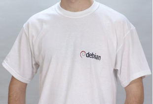 PingvinBolt.hu Fehér Debian póló