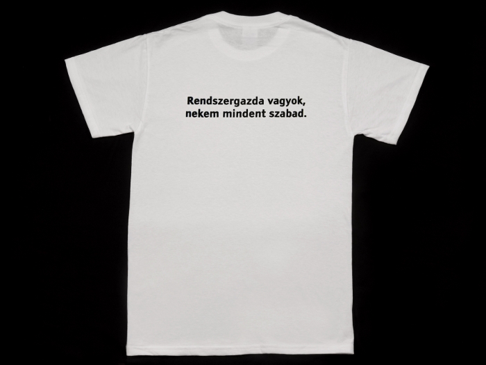 PingvinBolt.hu Rendszergazda vagyok póló