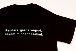 PingvinBolt.hu Rendszergazda vagyok póló