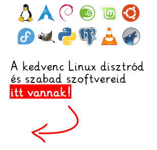 Válaszd ki a kedvenc Linux disztródat vagy szabad szoftveredet a menüből!