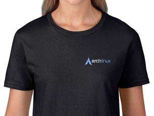 Arch Linux női póló (fekete)