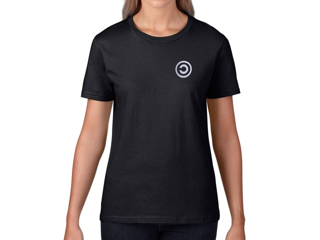 Copyleft női póló (fekete)