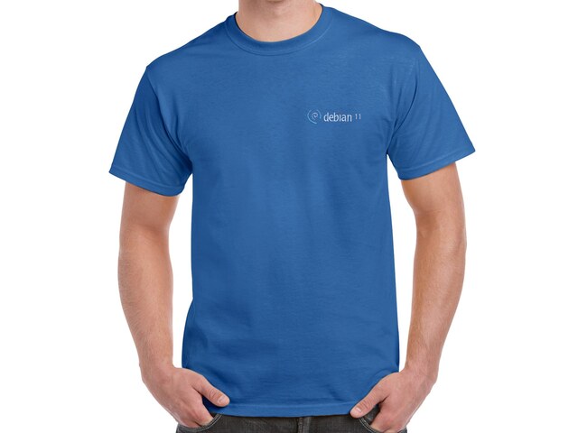 Debian Bullseye póló (kék)