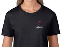 Debian (type 2) női póló (fekete)