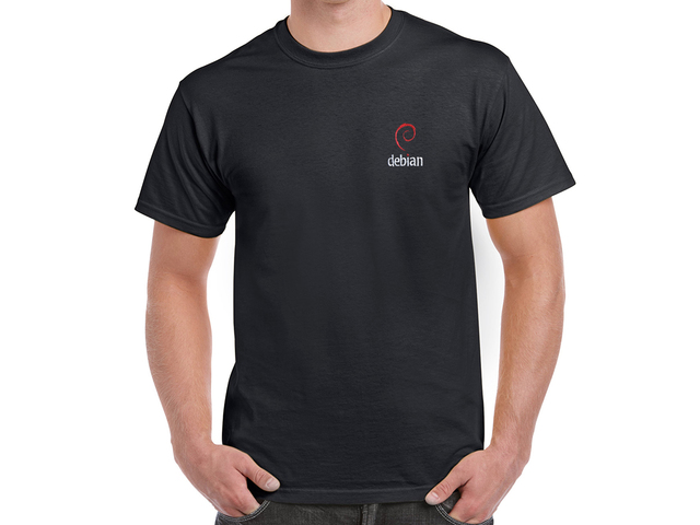 Debian (type 2) póló (fekete)