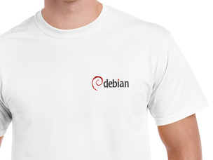 Debian póló (fehér)