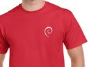 Debian Swirl póló (piros)