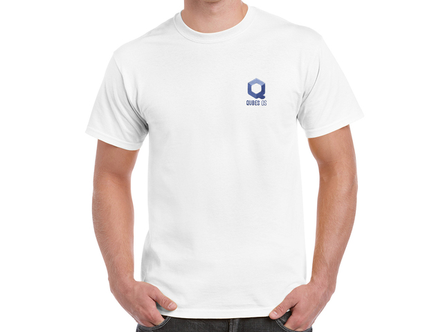 DRY&GO Qubes OS póló (fehér)