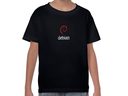 Fekete Debian gyermek póló (álló logóval)