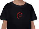 Fekete Debian gyermek póló szöveg nélkül