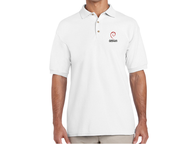Galléros Debian (type 2) póló (fehér)