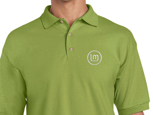Galléros Linux Mint ring póló (zöld)