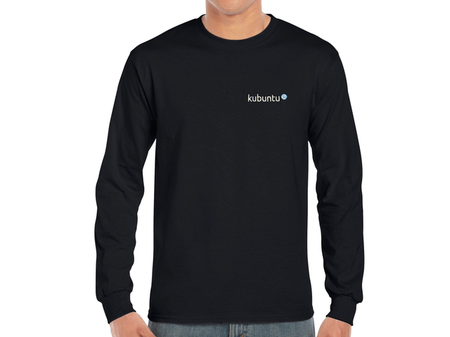 Kubuntu hosszú ujjú póló (fekete)