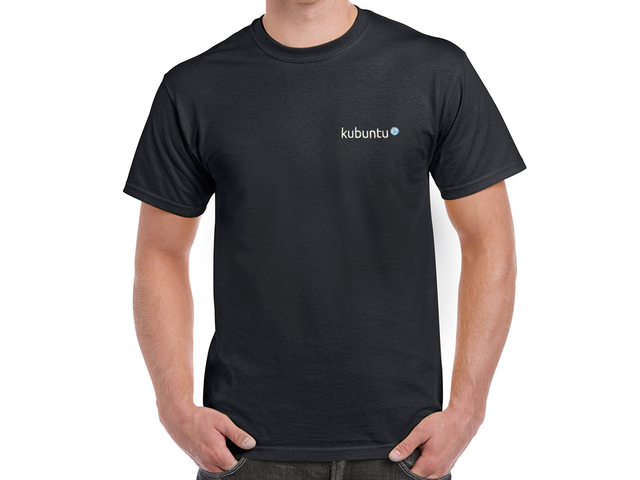Kubuntu póló (fekete)