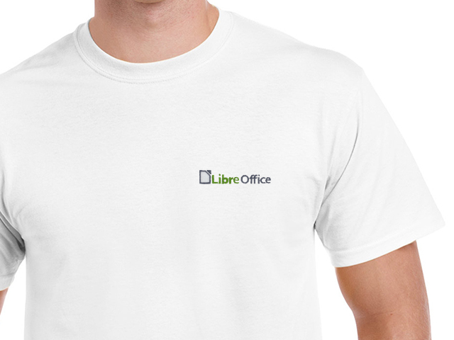 LibreOffice póló (fehér)