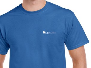 LibreOffice póló (kék)