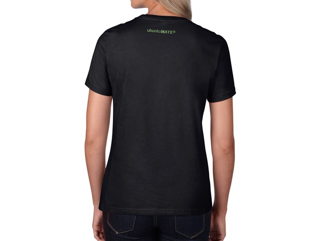Linux Mint 2 női póló (fekete)