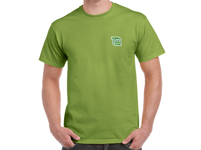 Linux Mint póló (zöld)