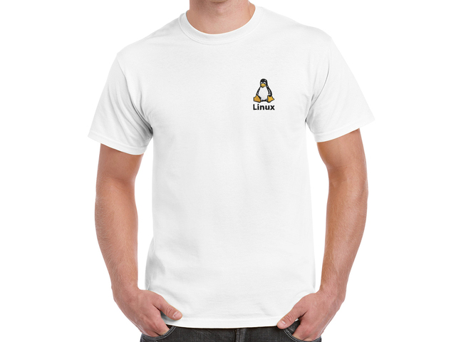 Linux póló (fehér)