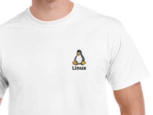 Linux póló (fehér)