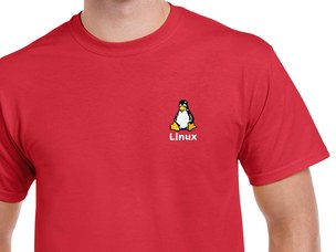 Linux póló (piros)