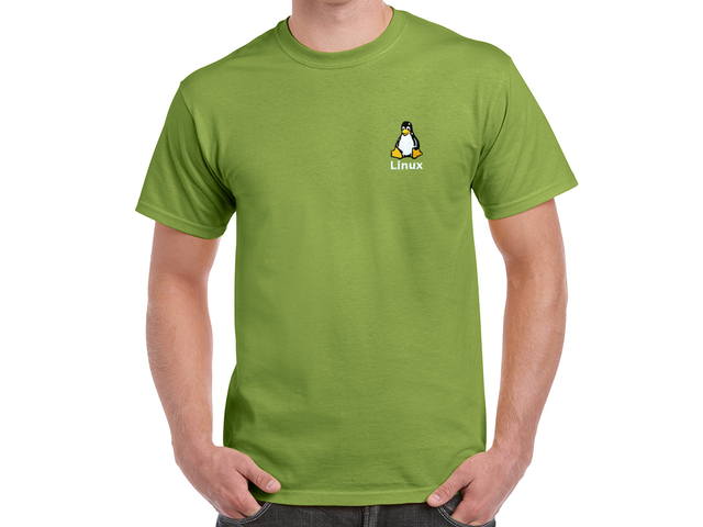 Linux póló (zöld)