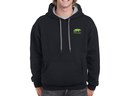 openSUSE kapucnis pulóver (fekete-szürke)