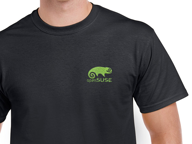 openSUSE póló (fekete)