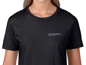 Slackware női póló (fekete)