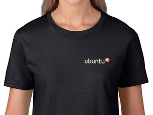 Ubuntu női póló (fekete)